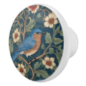 William Morris stijl Rechts tegenover Bluebird Bir Keramische Knop (Rechts)