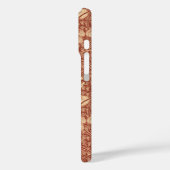 William Morris stijl Red Lily bloempatroon Case-Mate iPhone Case (Achterkant / Links)