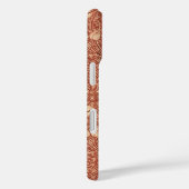 William Morris stijl Red Lily bloempatroon Case-Mate iPhone Case (Achterkant / Rechts)