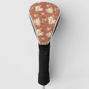 William Morris stijl Red Lily bloempatroon Golfheadcover
