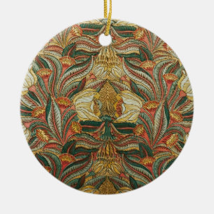 William Morris stijl Roze Groene Botanisch Keramisch Ornament