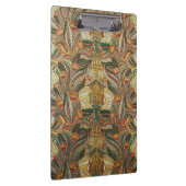 William Morris stijl Roze Groene Botanisch Klembord (Rechts)