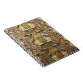 William Morris stijl Roze Groene Botanisch Notitieboek (Rechterzijde)