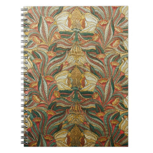 William Morris stijl Roze Groene Botanisch Notitieboek