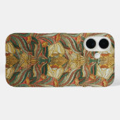 William Morris stijl Roze Groene Botanische Case-Mate iPhone Case (Achterkant (horizontaal))
