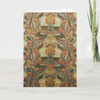William Morris stijl Roze Groene Botanische