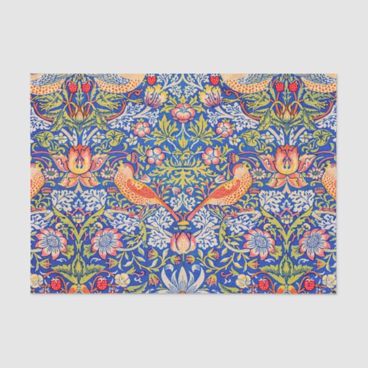 William Morris Strawberry beroemd schilderij Tissuepapier (Voorkant)