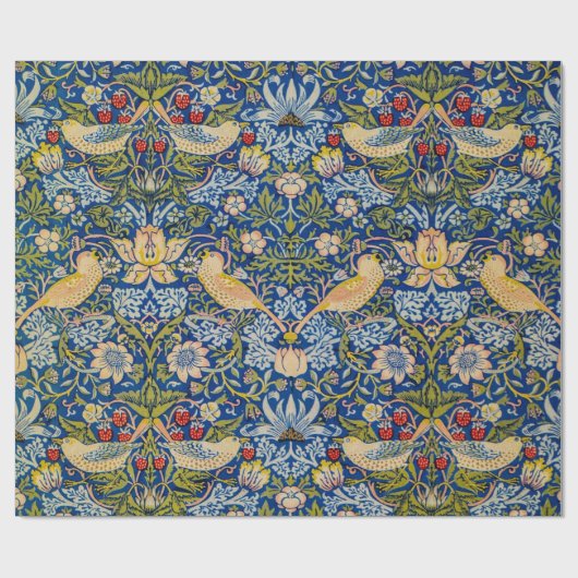 William Morris Strawberry dief vogel Cadeaupapier (Vlak)