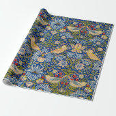 William Morris Strawberry dief vogel Cadeaupapier (Uitgerold)