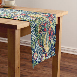 William Morris Strawberry dief vogel Korte Tafelloper