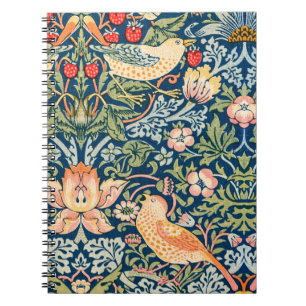 William Morris Strawberry dief vogel Notitieboek