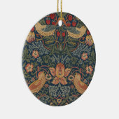 William Morris Strawberry Theven Birds Floral Keramisch Ornament (Rechts)