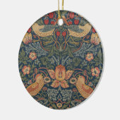 William Morris Strawberry Theven Birds Floral Keramisch Ornament (Links)