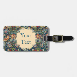 William Morris Strawberry Thief Art Bagagelabel