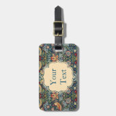 William Morris Strawberry Thief Art Bagagelabel (Voorkant verticaal)