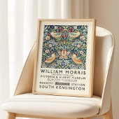 William Morris Strawberry Thief Art Exhibition Poster