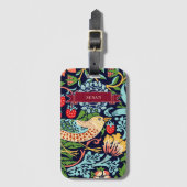 William Morris Strawberry Thief Bagagelabel (Voorkant (verticaal))