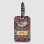 William Morris Strawberry Thief Bagagelabel (Voorkant (verticaal))