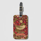 William Morris Strawberry Thief Bagagelabel (Voorkant (verticaal))