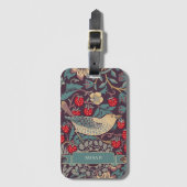 William Morris Strawberry Thief Bagagelabel (Voorkant (verticaal))