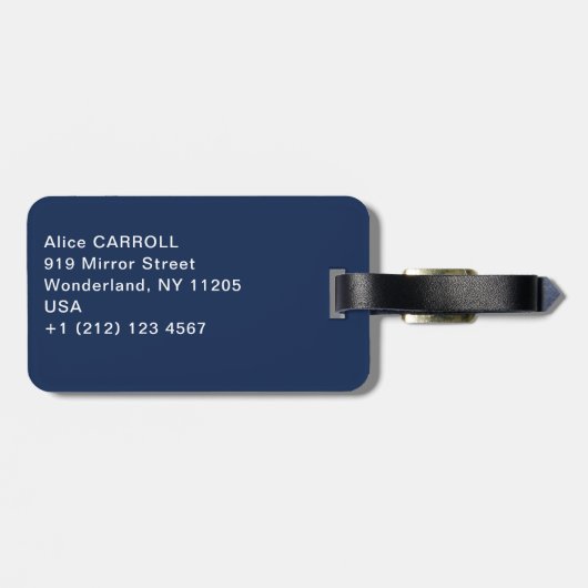 William Morris - Strawberry Thief Bagagelabel (Achterkant horizontaal)