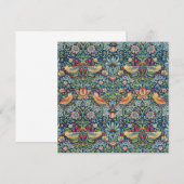 William Morris - Strawberry Thief Bedankkaart (Voorkant / Achterkant)