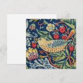 William Morris - Strawberry Thief Bedankkaart (Voorkant / Achterkant)