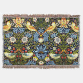 William Morris - Strawberry Thief, beroemd design Deken (Voorkant)