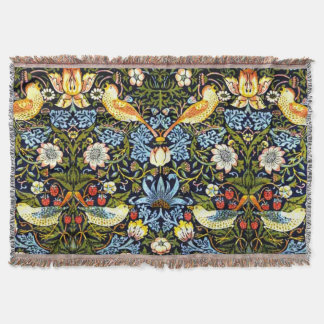 William Morris - Strawberry Thief, beroemd design Deken