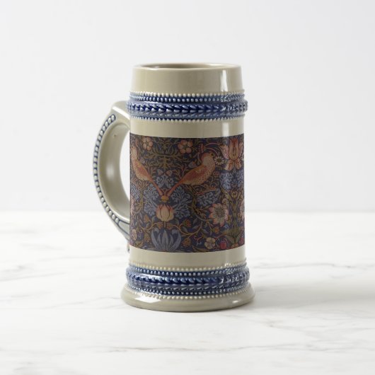 William Morris Strawberry Thief Bierpul (Voorkant links)