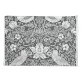 William Morris Strawberry Thief Black en White Kussensloop (Achterkant)