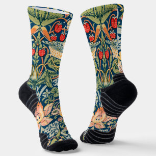William Morris Strawberry Thief Bloemmotief Sokken