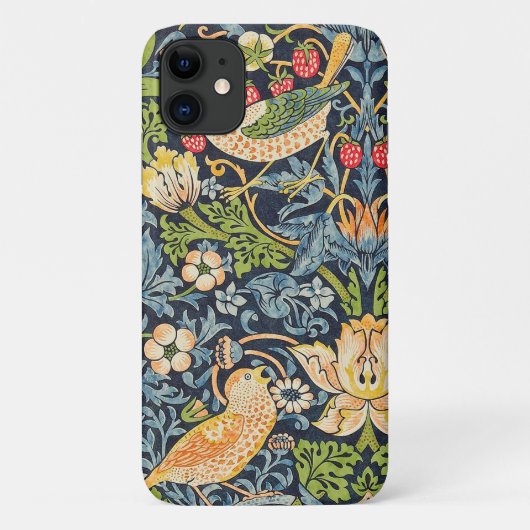 William Morris Strawberry Thief Bloempatroon Case-Mate iPhone Case (Achterkant)