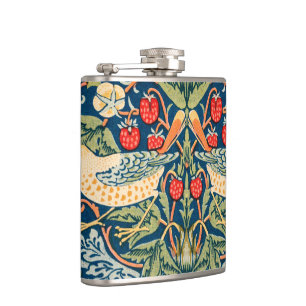 William Morris Strawberry Thief Bloempatroon Heupfles