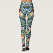 William Morris Strawberry Thief Bloempatroon Leggings (Achterkant)