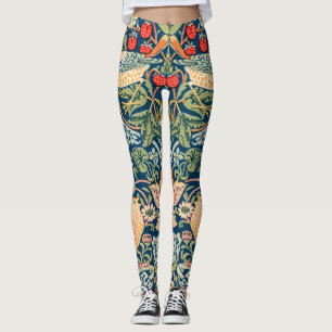 William Morris Strawberry Thief Bloempatroon Leggings