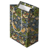 William Morris - Strawberry Thief Bloempatroon Medium Cadeauzakje (Achterkant Gekanteld)