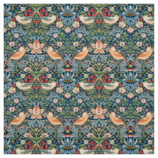 William Morris Strawberry Thief Bloempatroon Stof