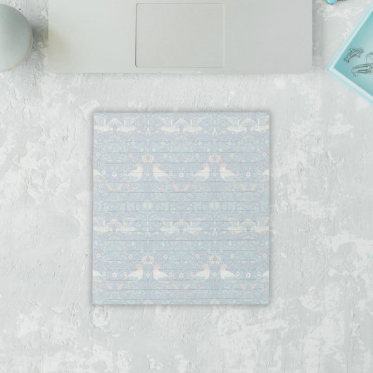 William Morris Strawberry Thief Blue  gevoerd Notitieblok