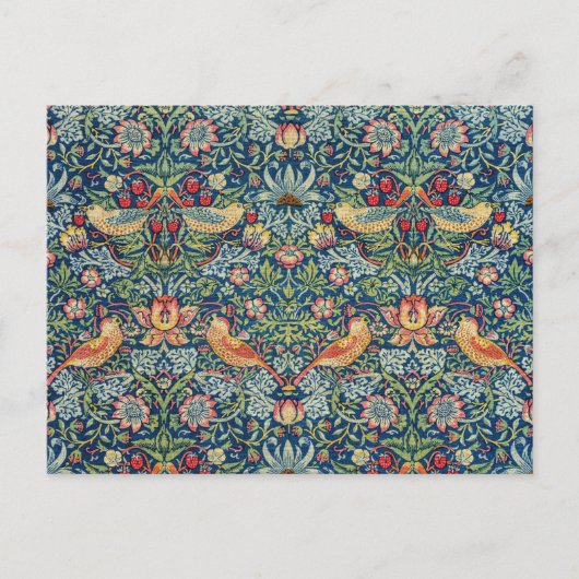 William Morris - Strawberry Thief Briefkaart (Voorkant)