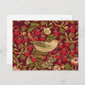 William Morris Strawberry Thief Briefkaart (Voorkant / Achterkant)