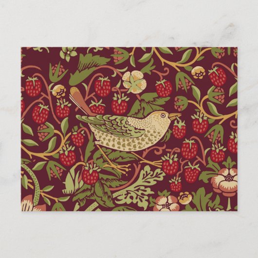 William Morris Strawberry Thief Briefkaart (Voorkant)