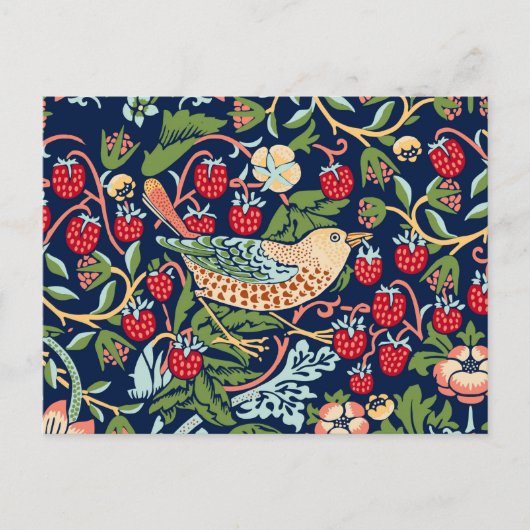 William Morris Strawberry Thief Briefkaart (Voorkant)