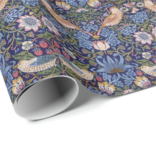 William Morris Strawberry Thief Cadeaupapier (Rol Hoek)