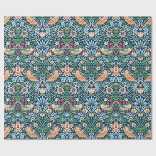 William Morris Strawberry Thief Cadeaupapier (Vlak)