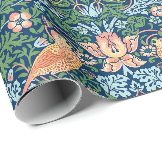 William Morris Strawberry Thief Cadeaupapier (Rol Hoek)