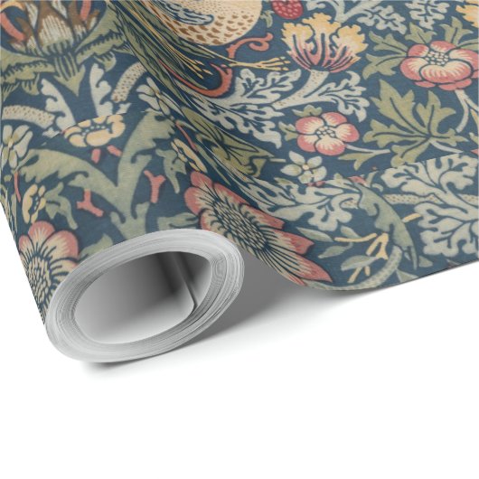 William Morris Strawberry Thief Cadeaupapier (Rol Hoek)