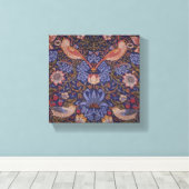  William Morris Strawberry Thief Canvas Afdruk (Insitu (Houten vloer))