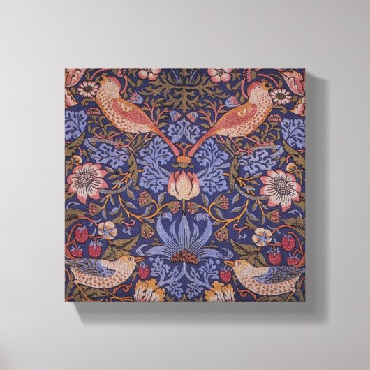  William Morris Strawberry Thief Canvas Afdruk (Voorkant)