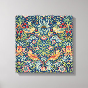 William Morris - Strawberry Thief Canvas Afdruk
